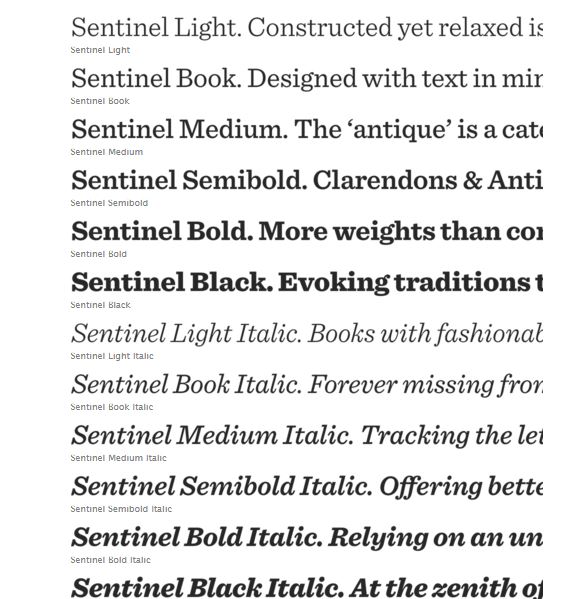 Sentinel font free download